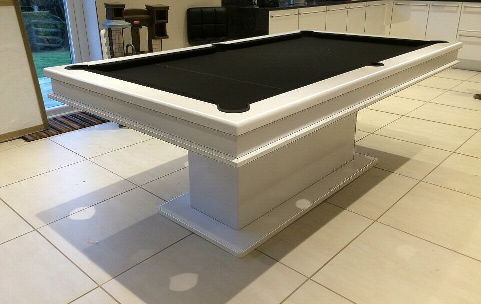 white pool table