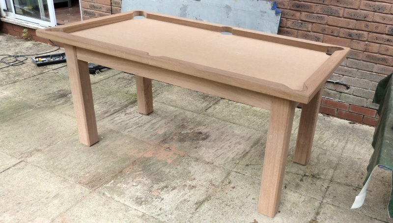 top frame fitted to 5ft pool table