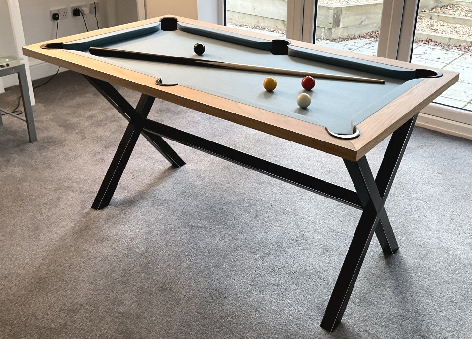 4.5ft slate bed pool table