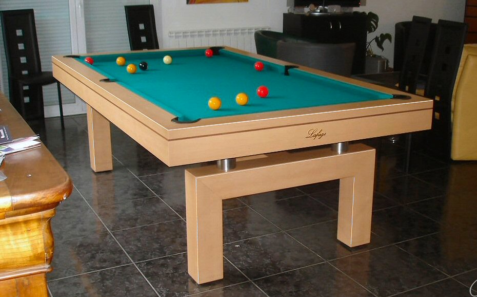 Lafuge 7ft pool table in natural wood