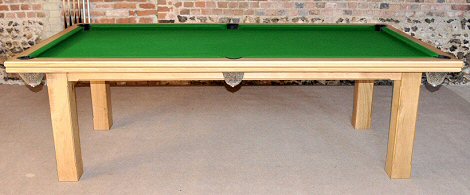 8ft oak pool table