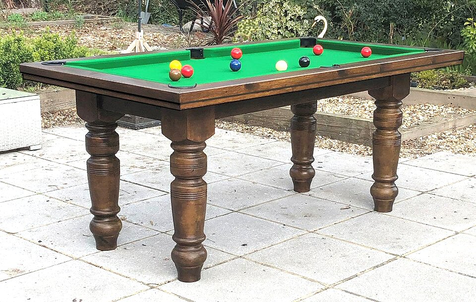 5ft pool-snooker table in rustic pine