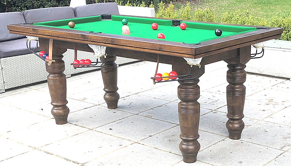 5ft snooker pool table with ball rails