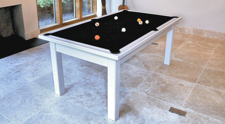 6ft white pine pool table