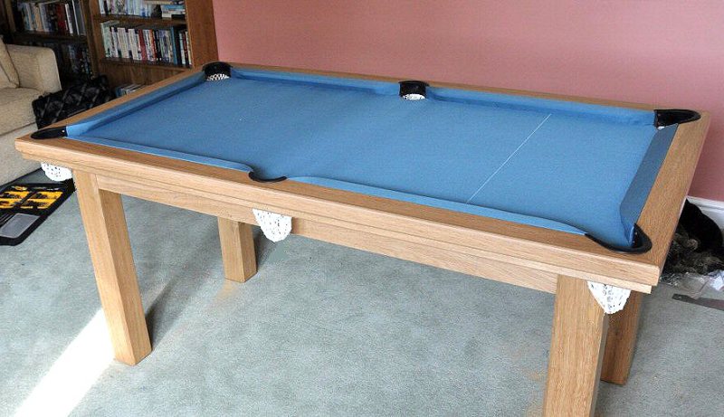 5ft pool table finished and fitted with retractable nets